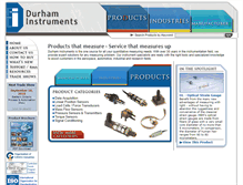 Tablet Screenshot of durhaminstruments.com